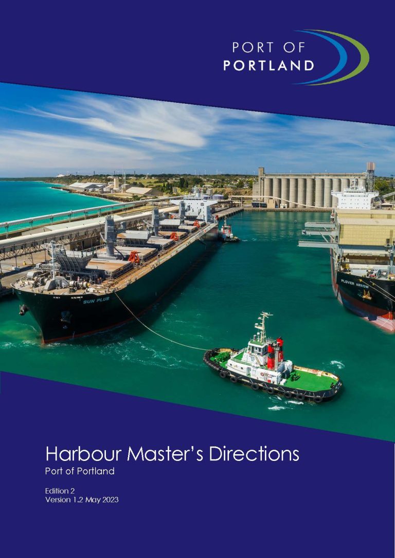Harbour Masters Directions and Port Information Guide Port of Portland