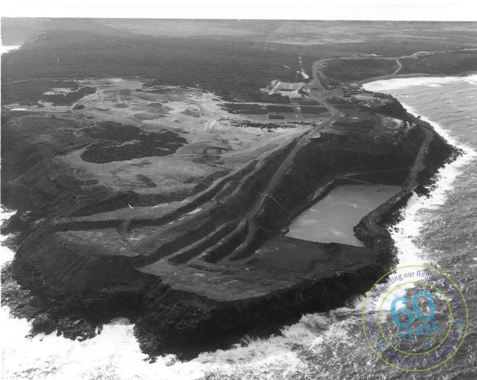 Cape Grant Quarry Aerial Photo April 1976