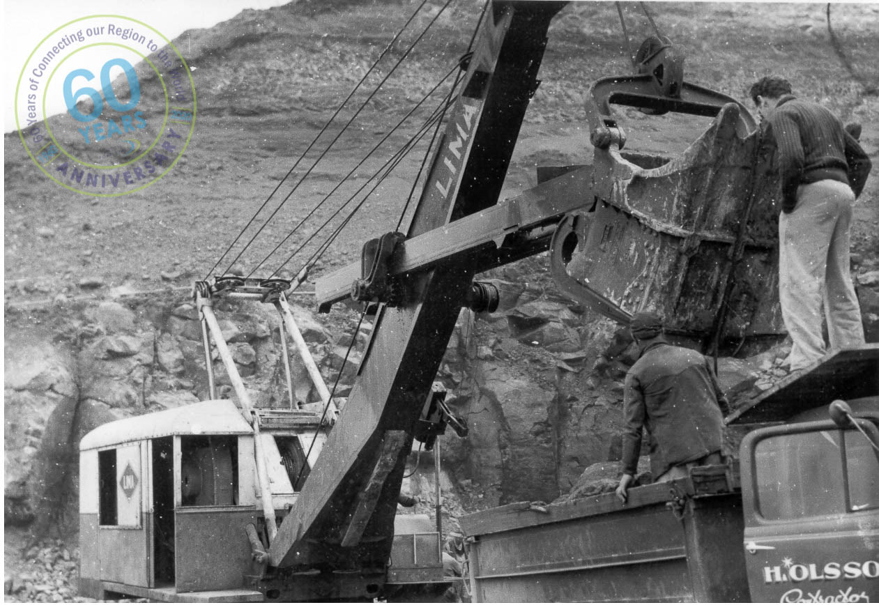 Loading Trucks Cape Grant Quarry 2 November 1954