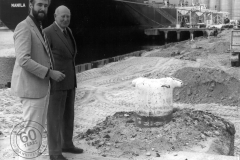 John Hicks (Chief Engineer) & EPC Hughes - completing No. 5 berth