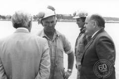 Ron Waters, Ray Malseed, Bruce Ormandy and Minister Alan Brown