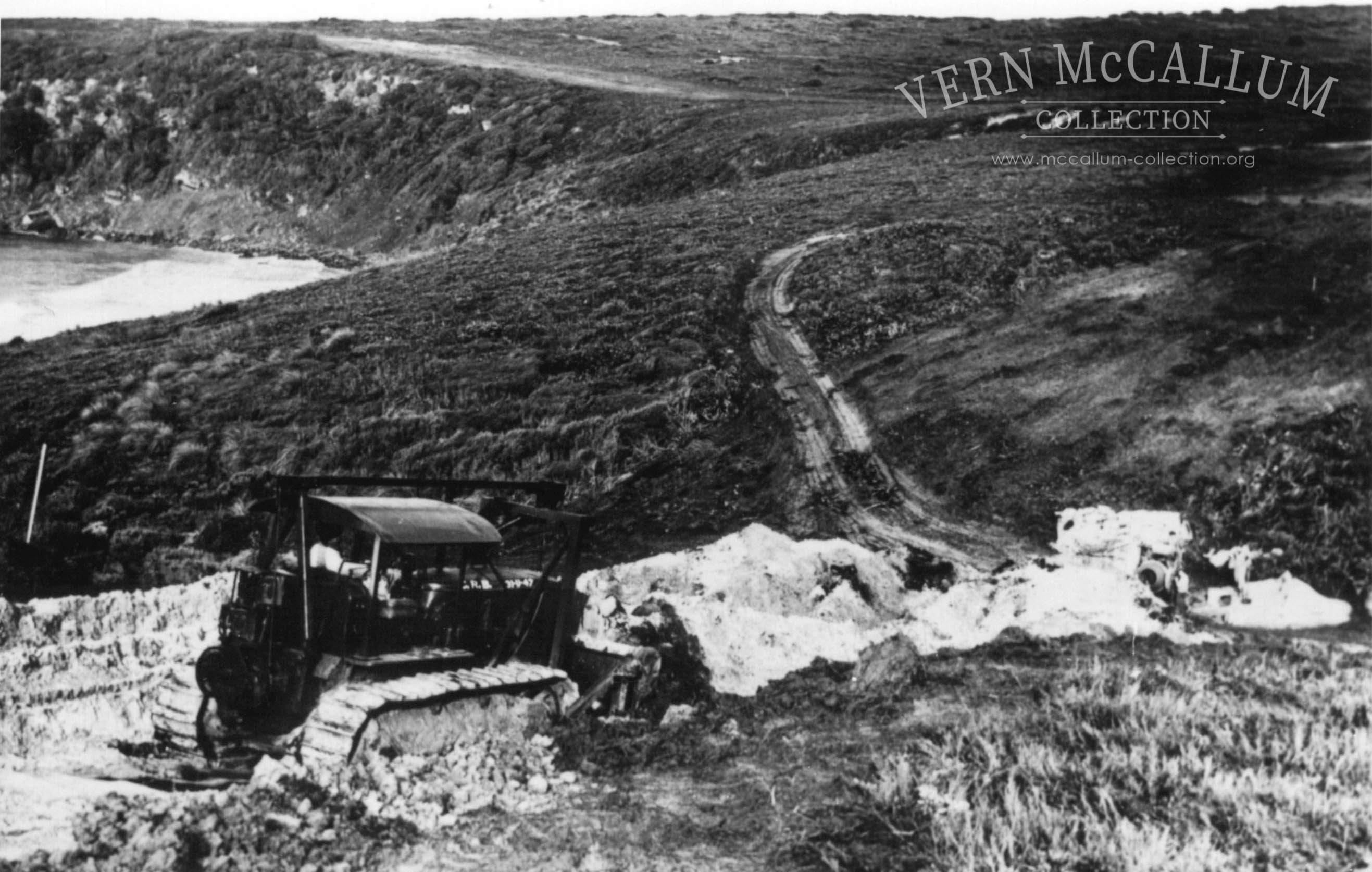 Point Danger Road construction.