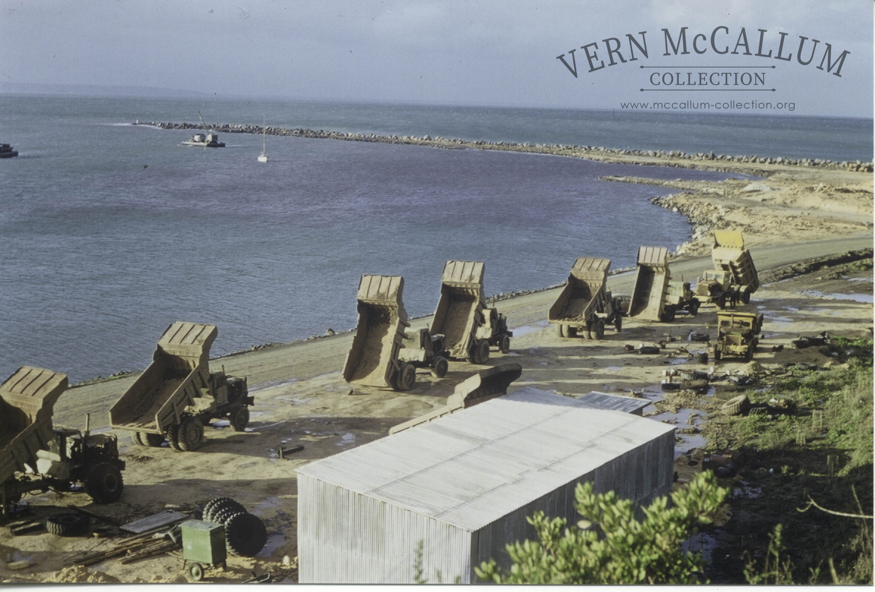 Watsons Euclids used to transport the rock from  Cape Grant Quarry to the harbour.