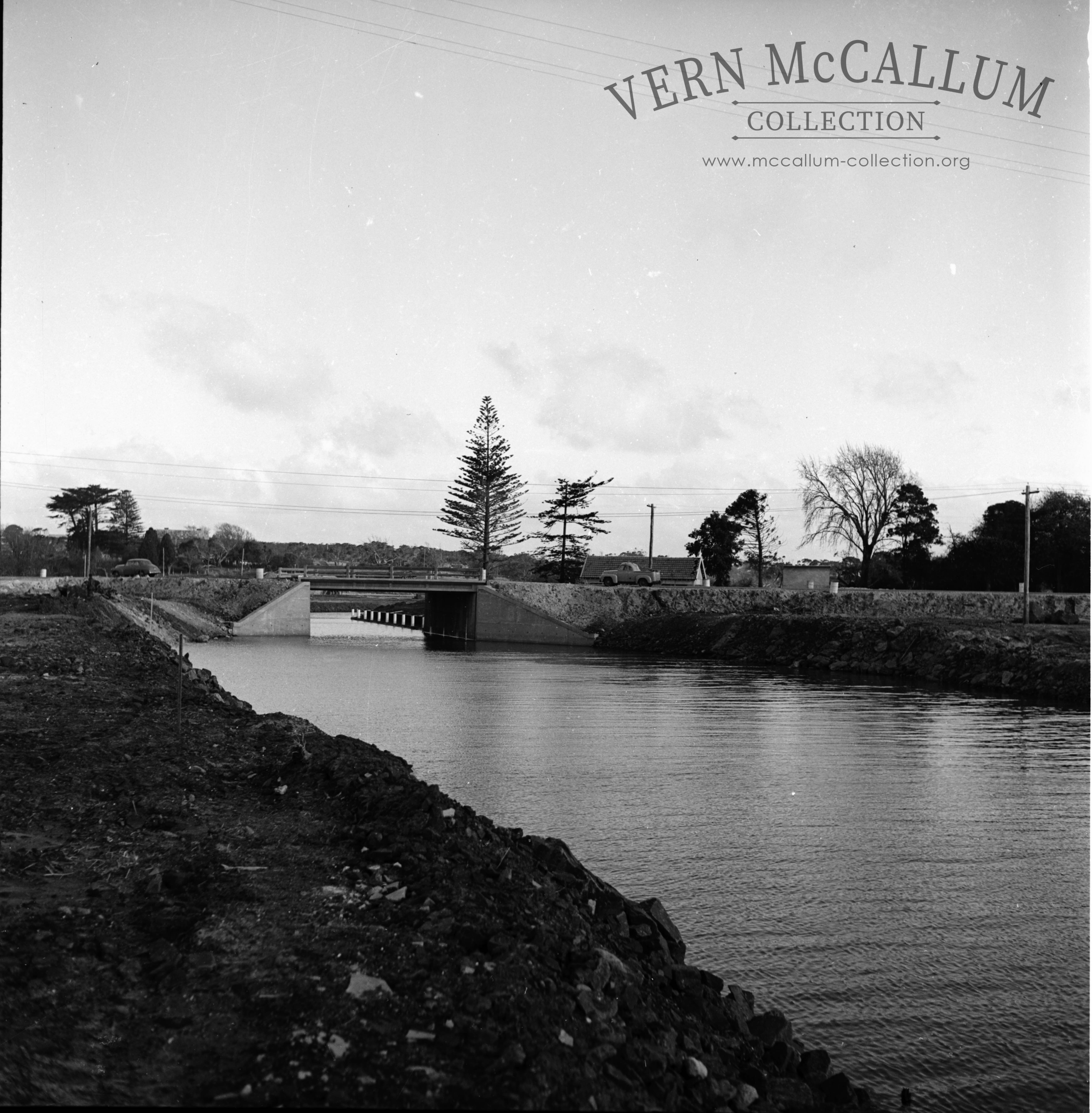 The canal bridge on completion.