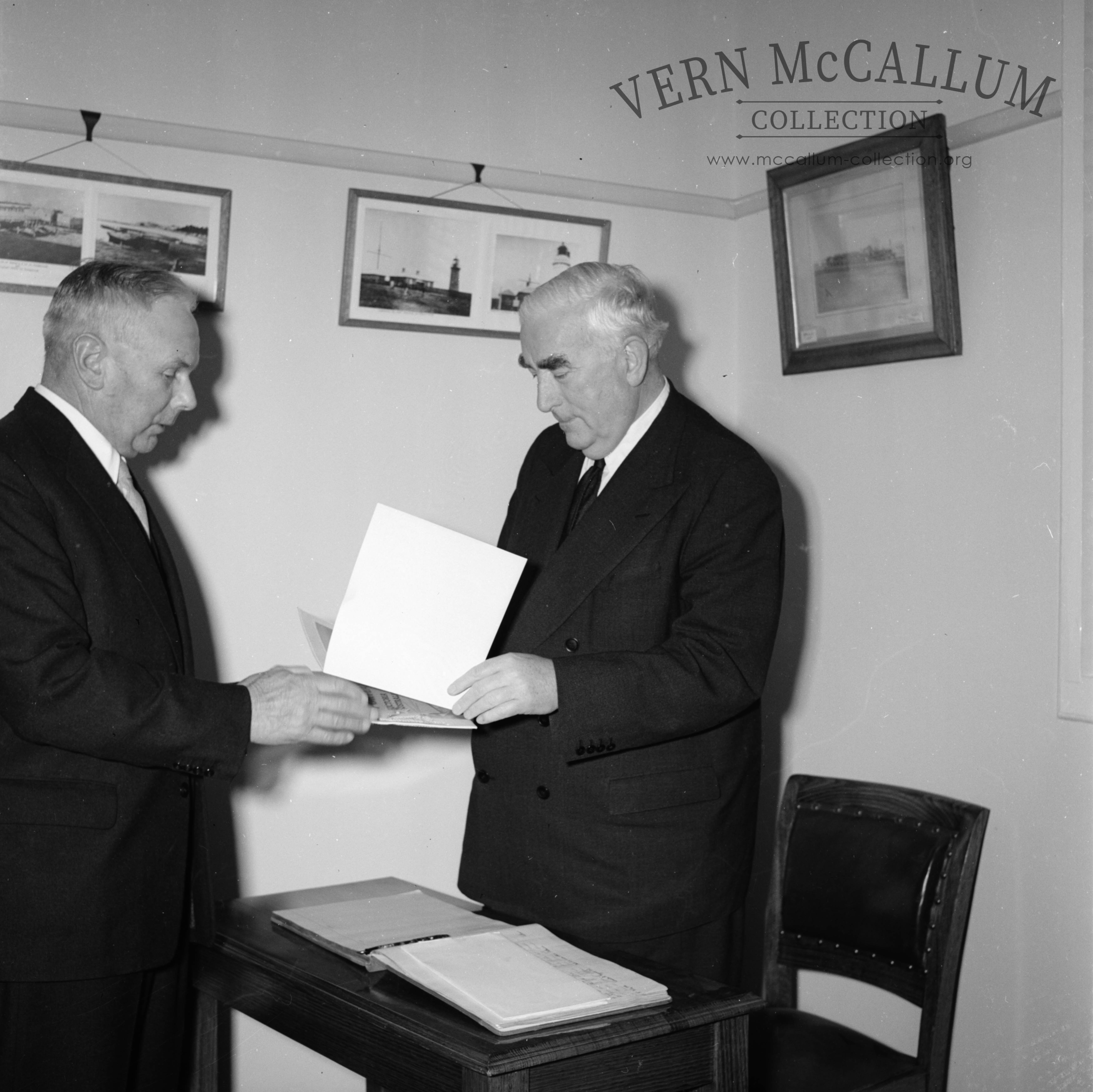 K. S. Anderson and Robert Menzies Australia's Prime Minister.