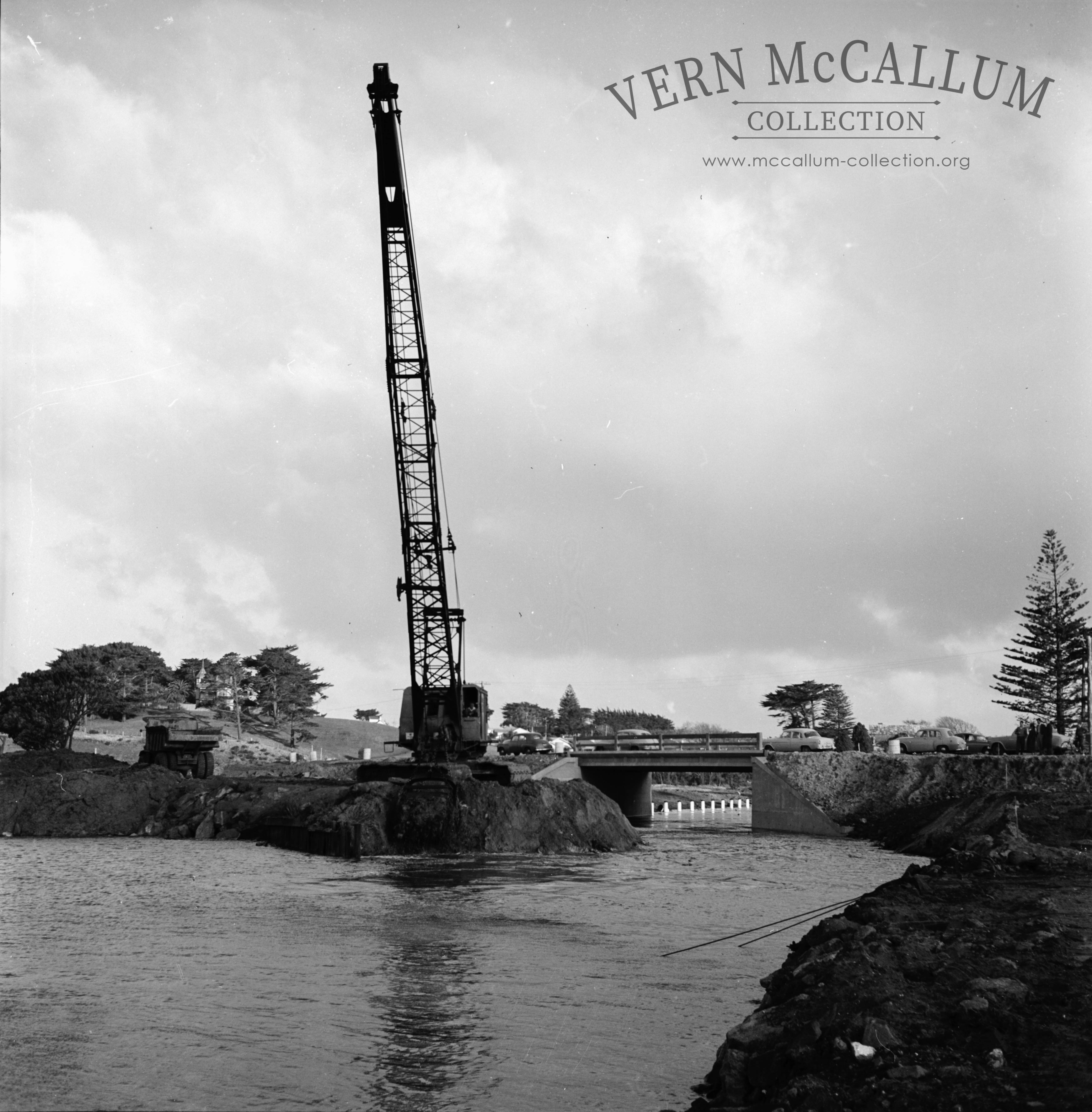 Dredging the canal.