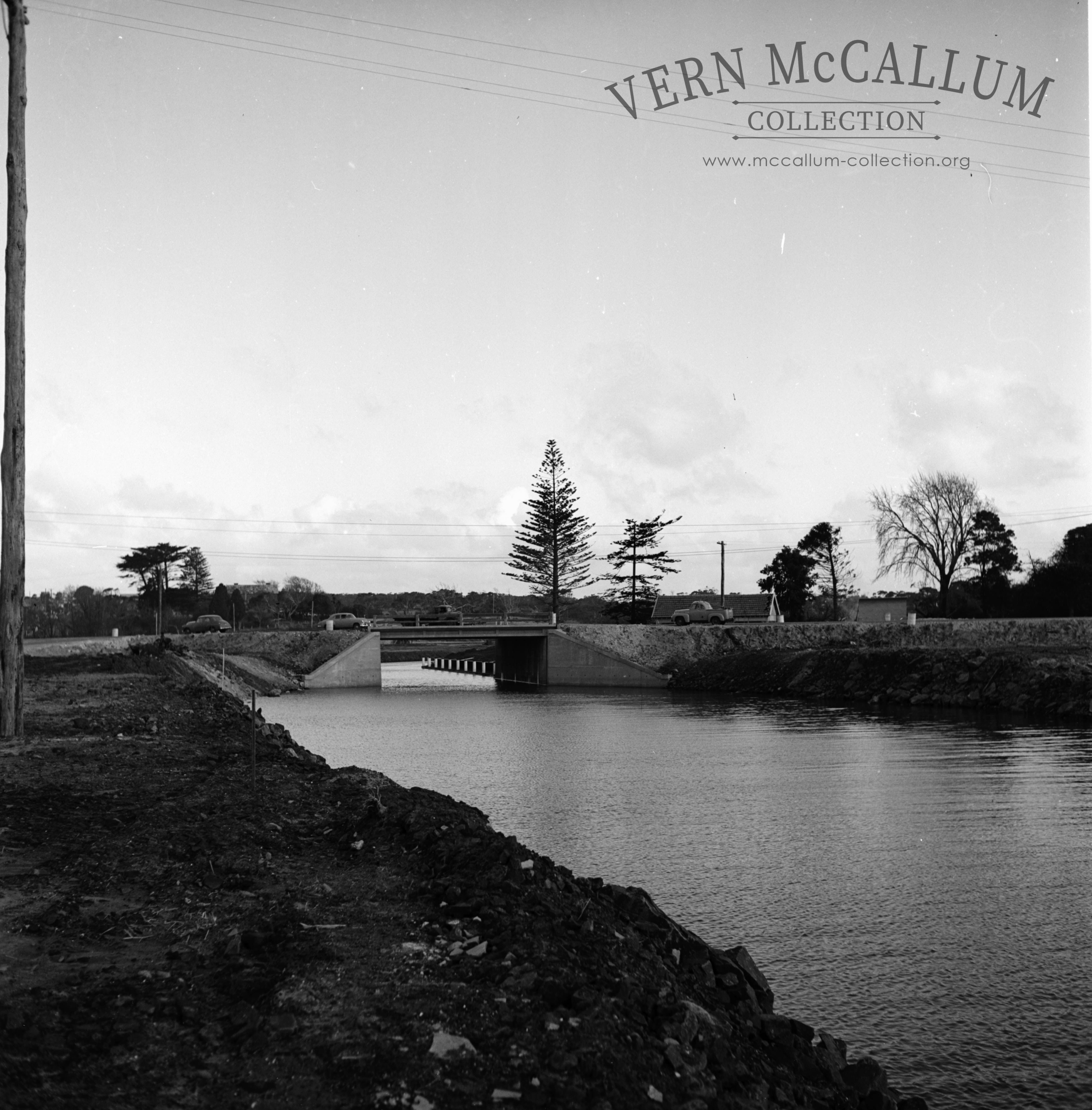 The canal bridge on completion.
