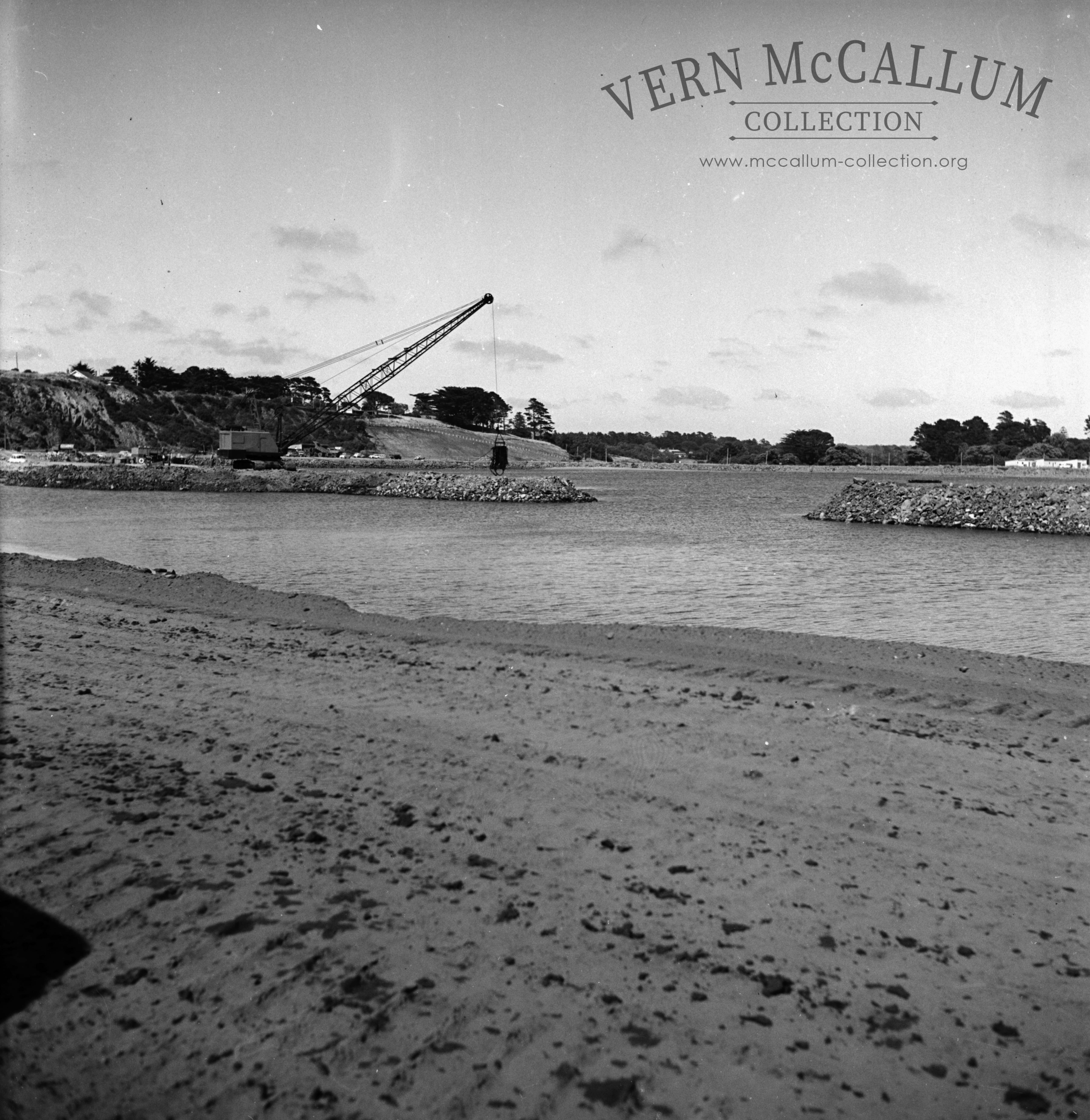 The Marrion dredge at work.