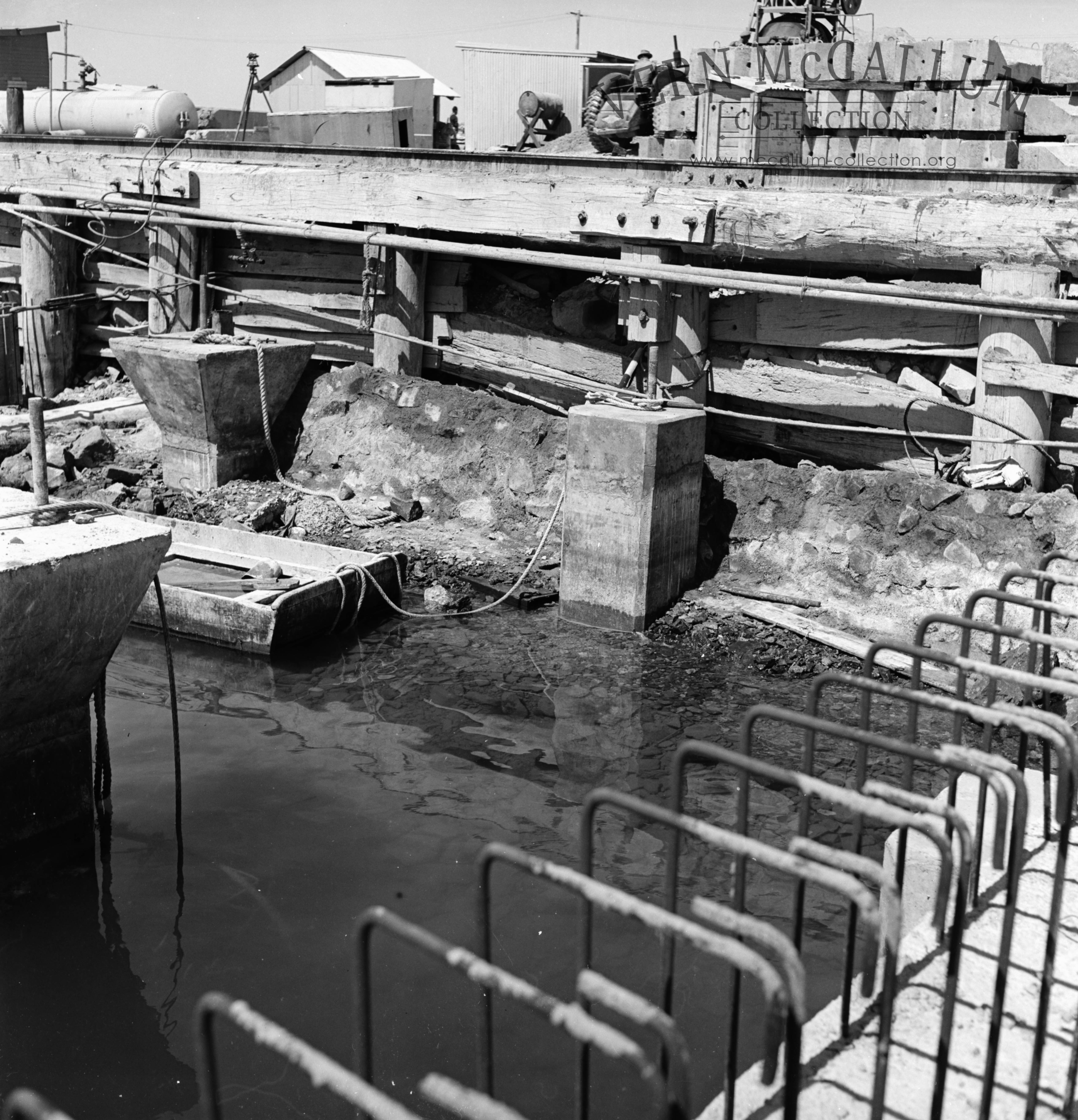During the construction of the K S Anderson wharf.