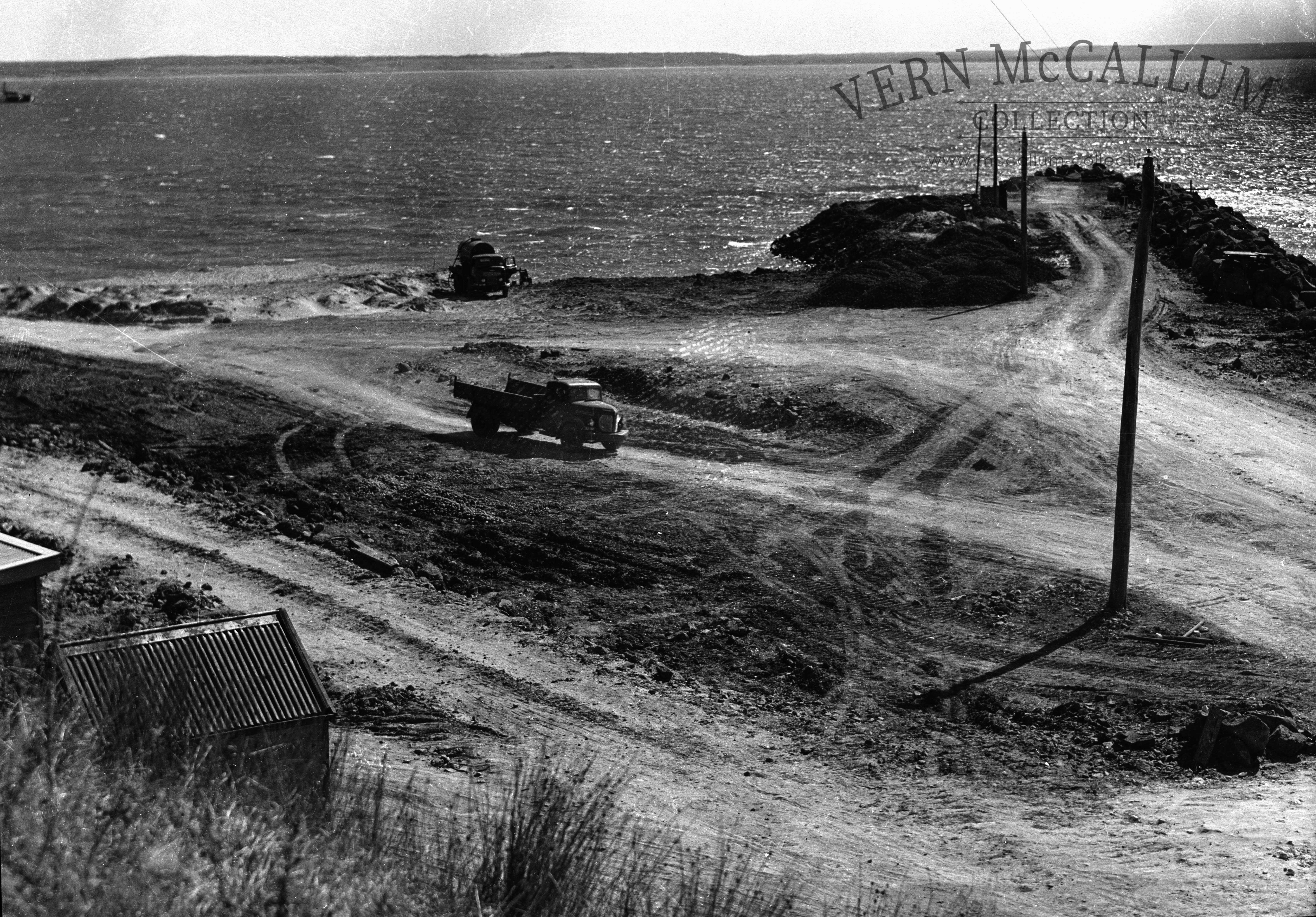 The start of the main breakwater.