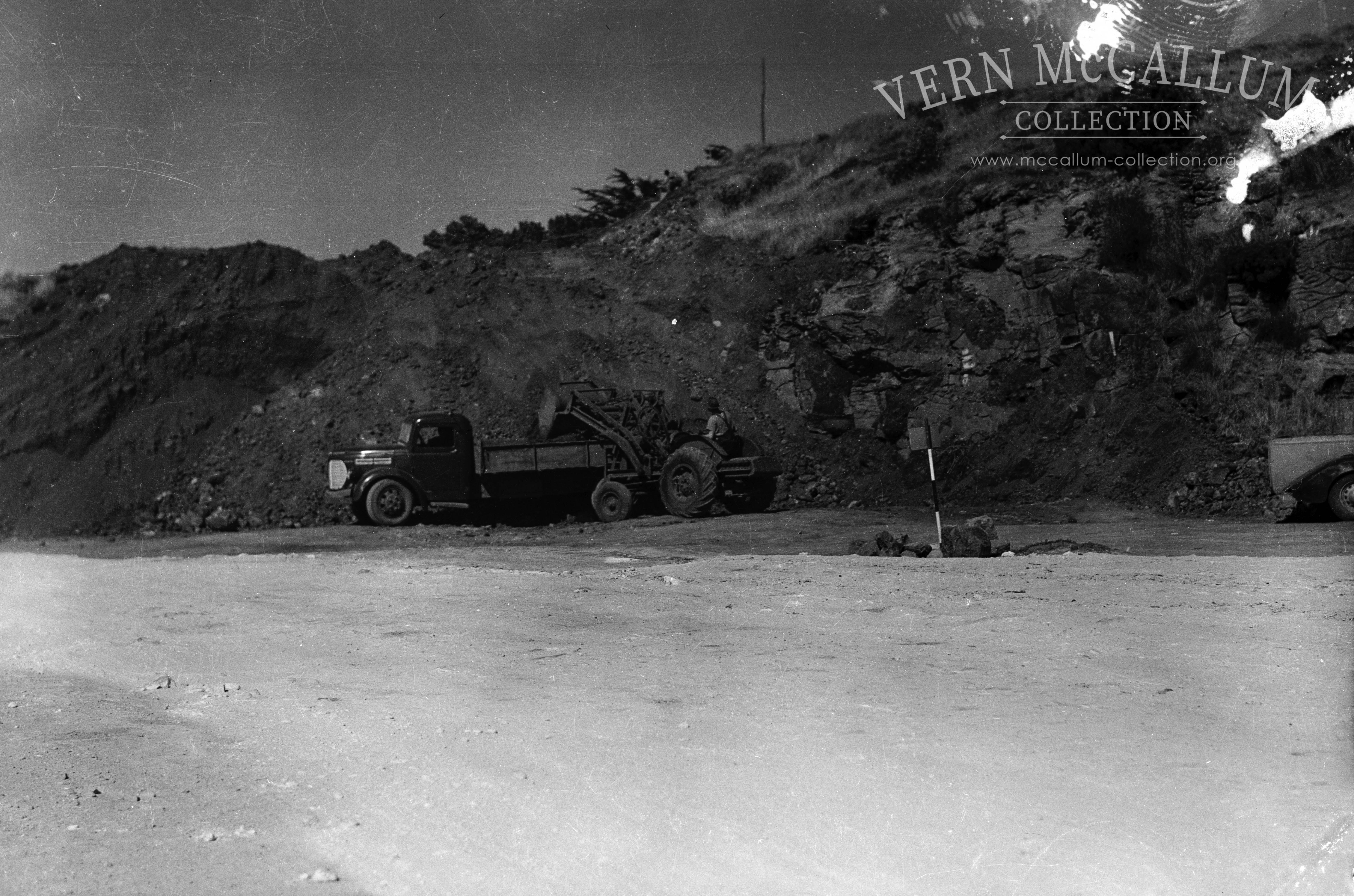 Loading a truck below Battery point.