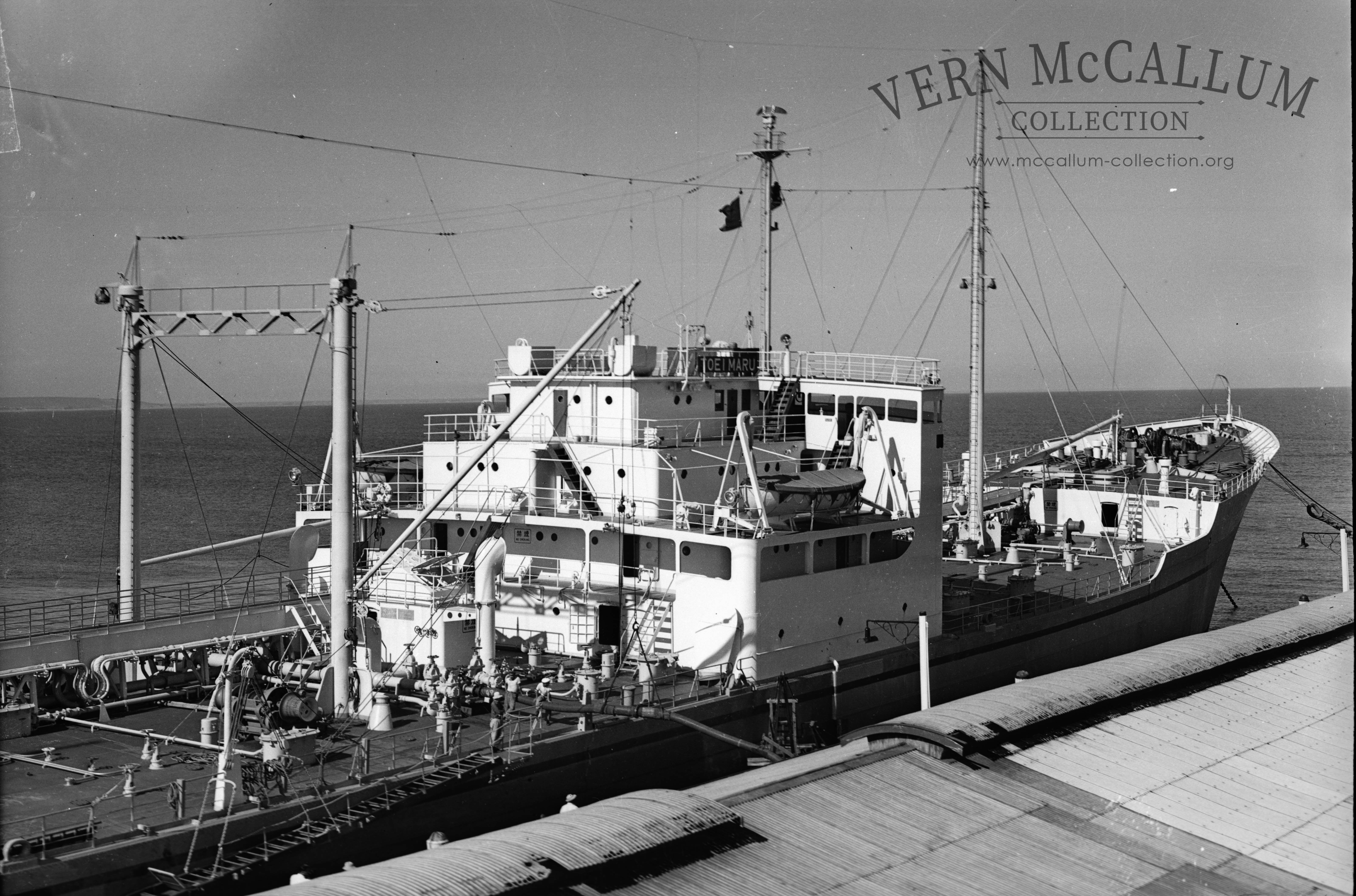 A ship at the ocean pier.