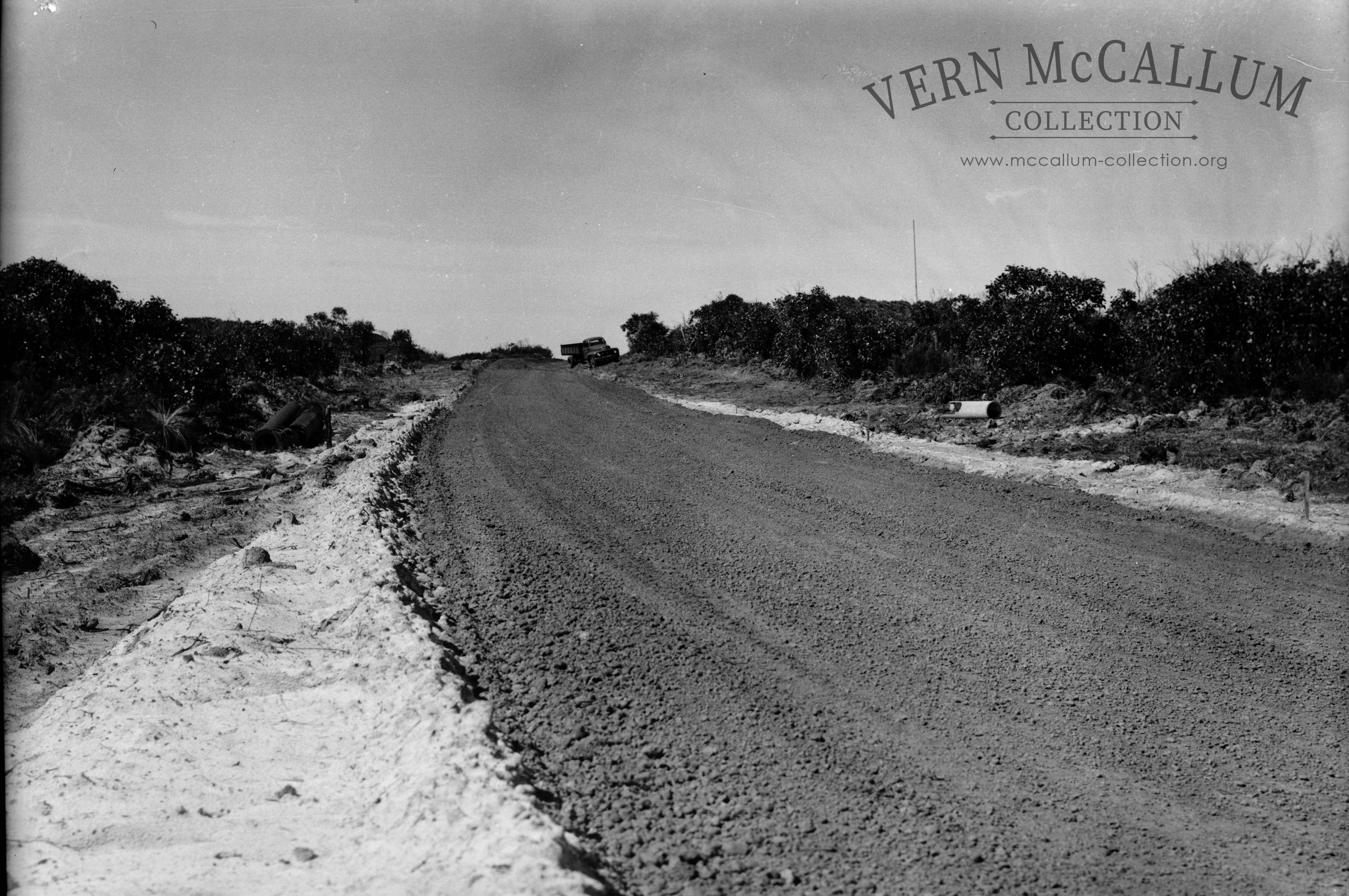 Quarry road construction.