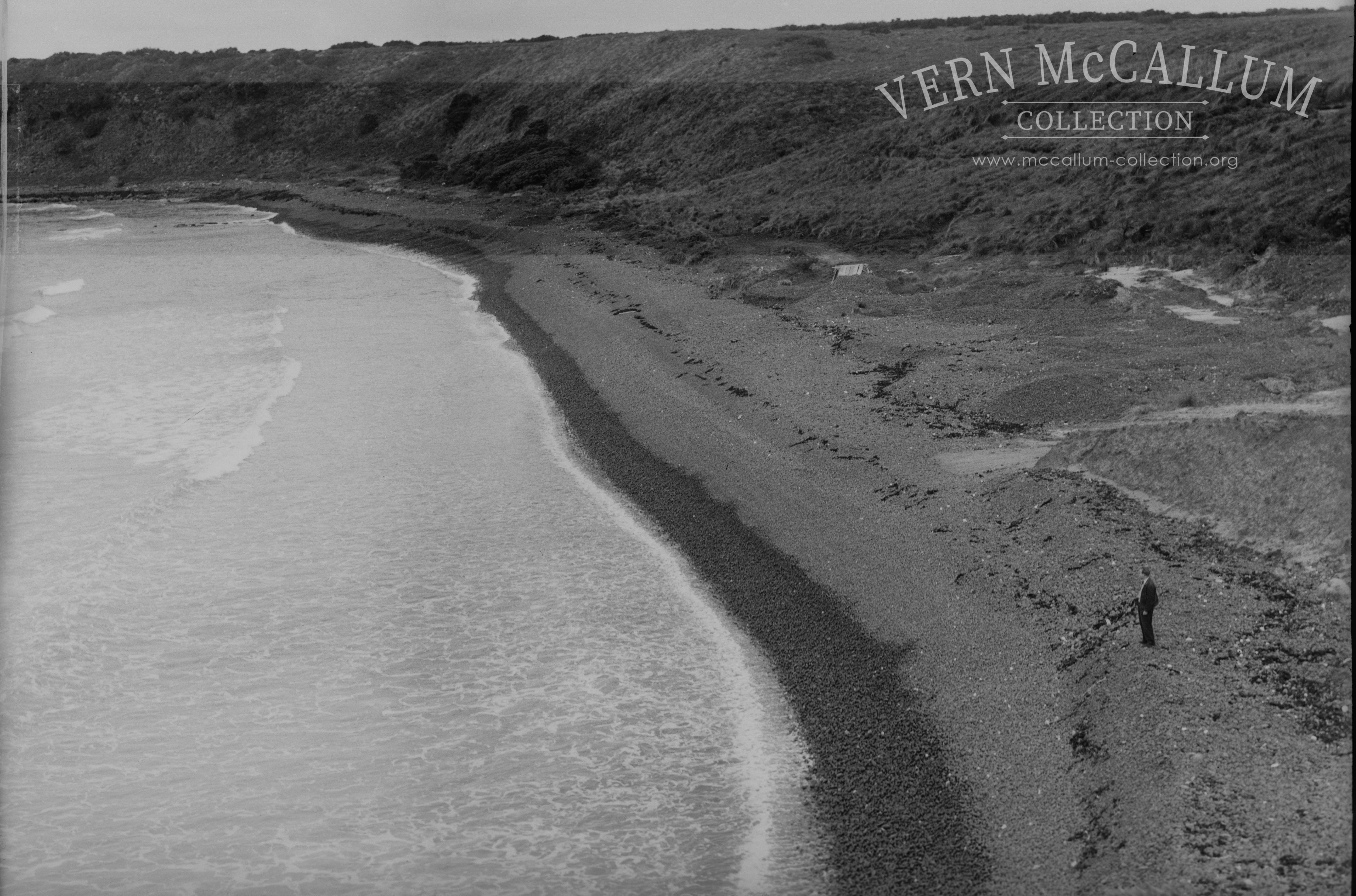 Pebbly beach Portland.