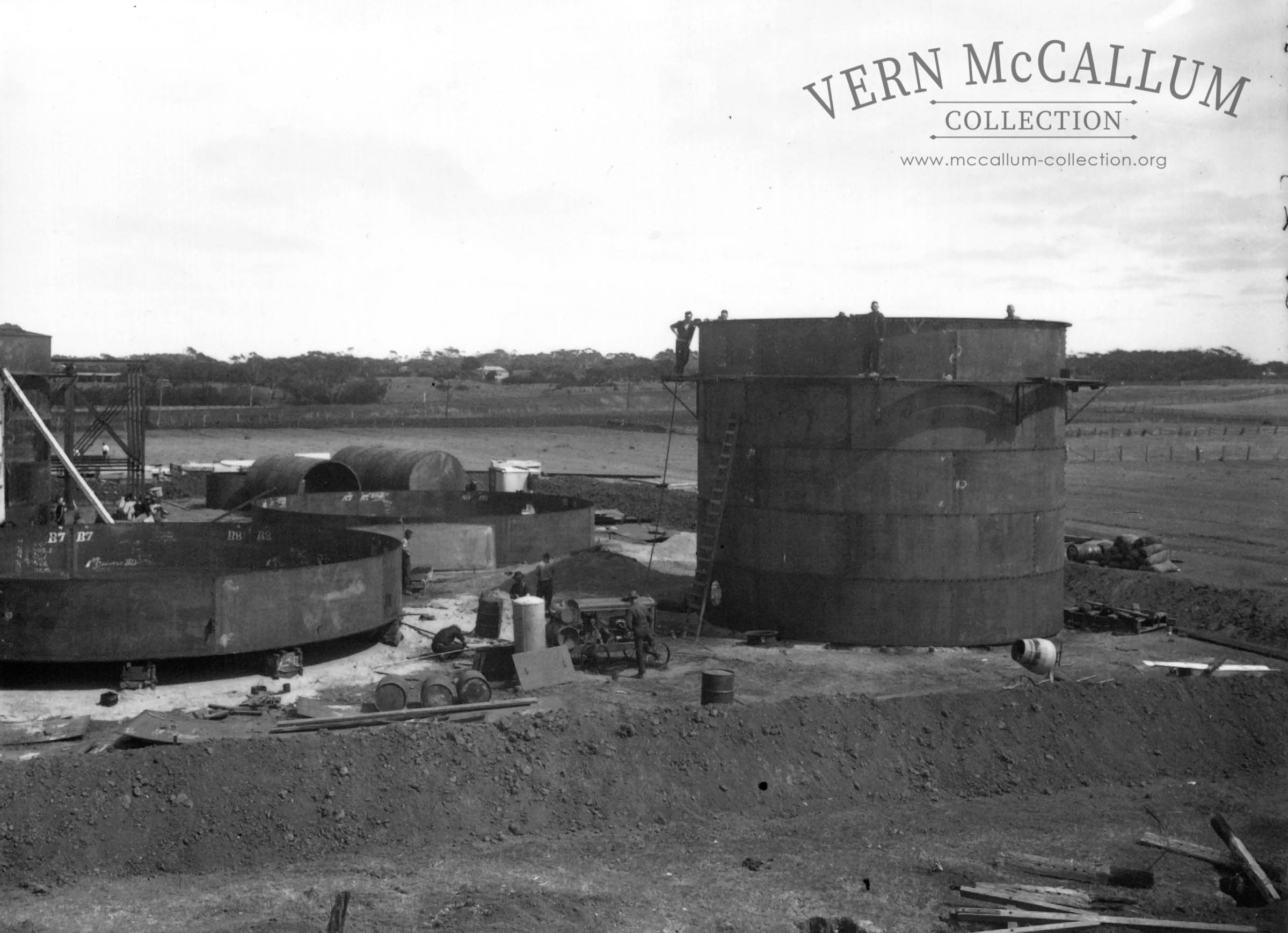 Oil tanks in Kennedy street.