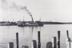 Ship leaving Portland.  Photo from the" Peter Burch Collection".