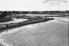 Photo taken before the works on the K. S. Anderson wharf and port area. Portland. Circa 1952.