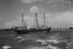 Ship in Portland Harbour. The sailing ship the "Gerard".