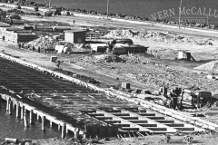 Piles and Decking at the port of portland 
photo courtesy geoff Blackman.