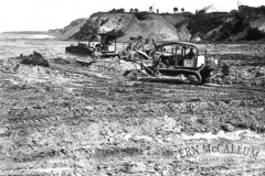 Plant at the port  Dozers spreading spoil
photo courtesy of Geoff Blackman