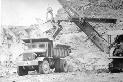 Plant at the port  Loading the euclidwith a face shouvell
photo courtesy of Geoff Blackman