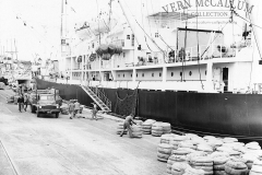 Wool  at the Portland wharf  photo courtesy of Geoff Blackman
