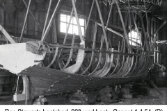 Ron Stewarts boat shed 22 ft workboat Gannet 3/2/1954photo courtesy of Geoff Blackman
