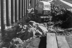 Building the port.
Photo courtesy Geoff Blackman.