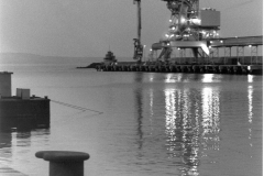 The ship unloader on the K.S. Anderson wharf  Photo courtesy Geoff Blackman.