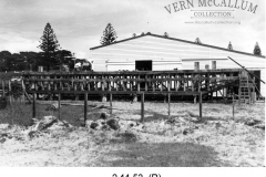 Building the port  2/11/1953.
Photo courtesy Geoff Blackman.