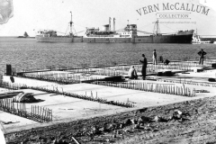 Building the port.
Photo courtesy Geoff Blackman.