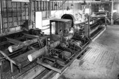 The trogan log carriage where the logs were cut using a large bandsaw  Photo courtesy Geoff Blackman.