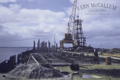 Construction of the K S Anderson wharf.