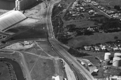 Aerial view of Canal and Railway.