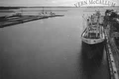 K.S. Anderson Wharf on right and No 6 Berth on left.