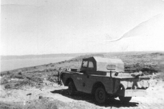 Portland Harbour Trust army duck used for maintenance vehicle.