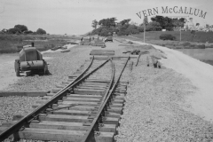 Laying railway line for the Harbour.