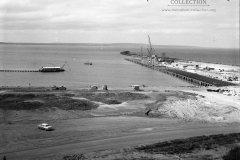 The K S Anderson wharf being constructed.