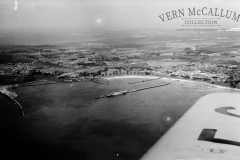 An aerial photo of the Portland harbour, circa 1953.
This photo is from a glass negative .