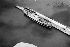 A ship docked at the Ocean pier,  Portland
This was done from a glass negative.