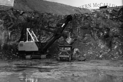 The Marrion excavator loading rock at Cape Grant quarry onto a Euclid truck.