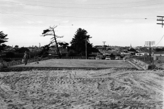 Constructing the roadway for the Bridgewater road bridge looking back into town.