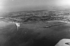 Aerial view of the port.
