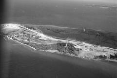 Cape Grant quarry from the air.