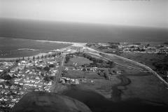 An aerial view of the port.