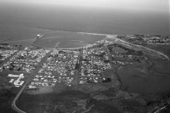 An aerial view of the port.