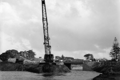 Dredging the canal.