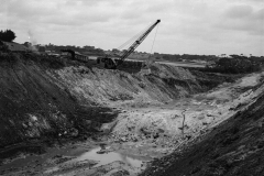 The railcutting east of the Julia stret railway bridge.