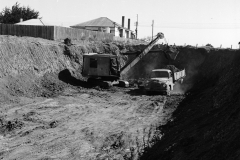 The Harman digging the cutting for the Bridgewater bridge.