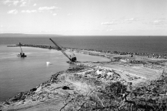 A view of the early stage of the K S Anderson wharf.